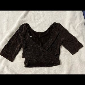 Crop top shimmer. New with tags